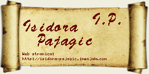 Isidora Pajagić vizit kartica